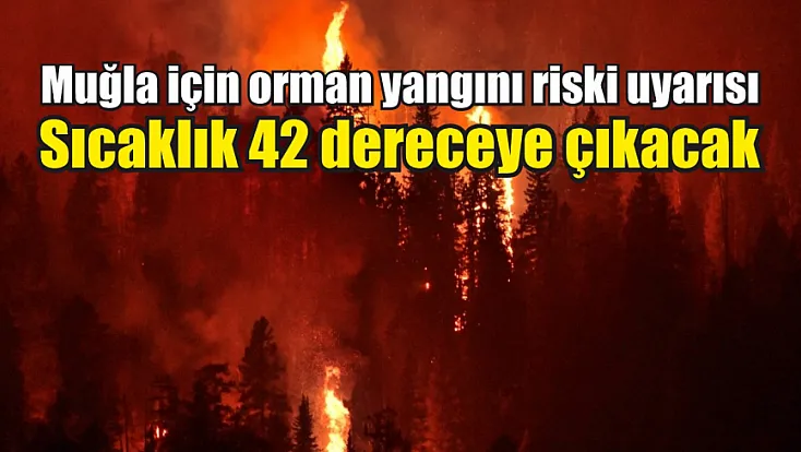 Muğla için orman yangını riski uyarısı: Sıcaklık 42 dereceye çıkacak