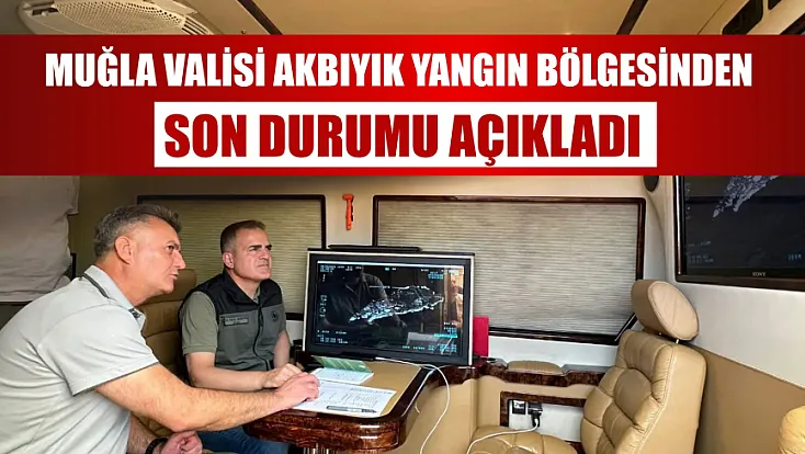 Muğla Valisi Akbıyık yangın bölgesinden son durumu açıkladı