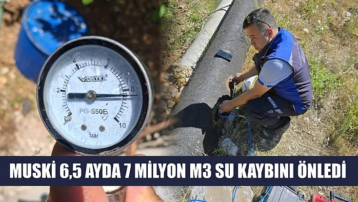 MUSKİ 6,5 ayda 7 milyon m3 su kaybını önledi