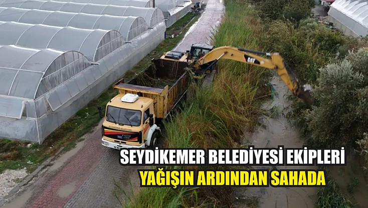 Seydikemer Belediyesi Ekipleri Yağışın Ardından Sahada