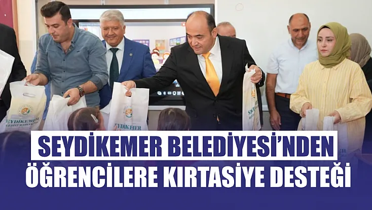 Seydikemer Belediyesi’nden Öğrencilere Kırtasiye Desteği