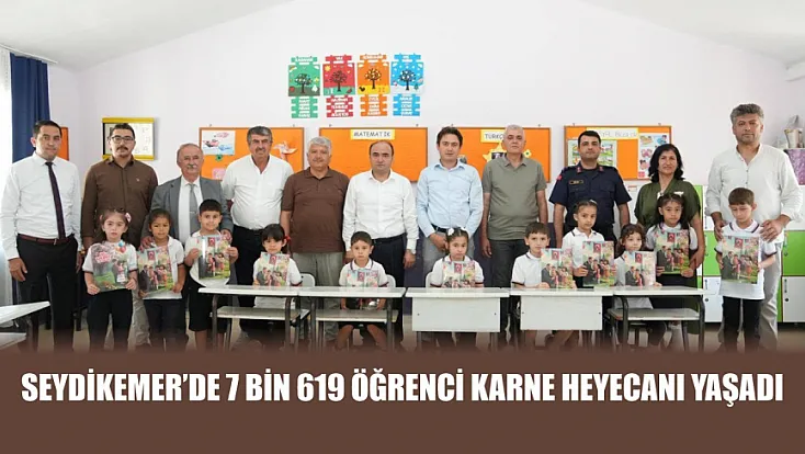 Seydikemer’de 7 Bin 619 öğrenci karne heyecanı yaşadı