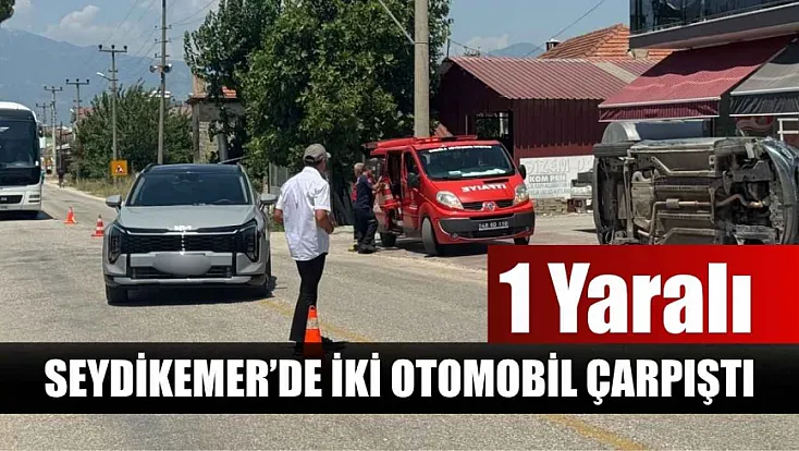 Seydikemer'de İki Otomobil Çarpıştı: 1 Yaralı