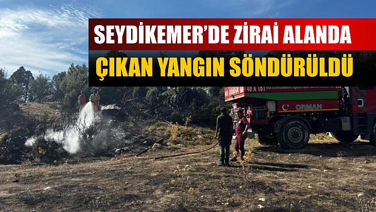 Seydikemer’de zirai alanda çıkan yangın söndürüldü
