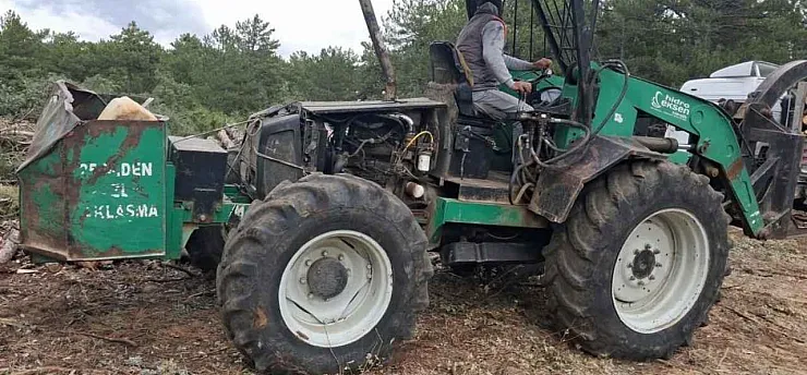 2 Milyon TL'lik kepçe ormanın içinde ortadan kayboldu