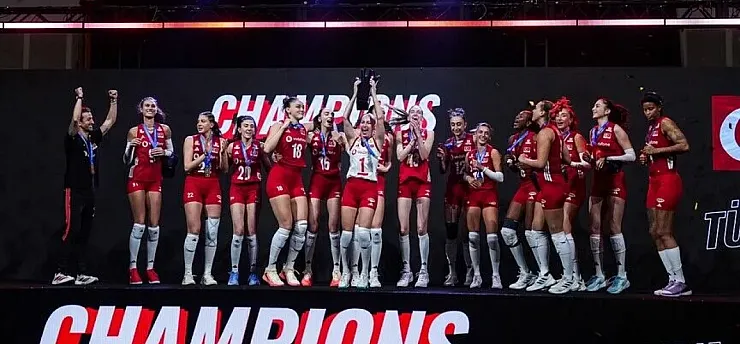 A Milli Kadın Voleybol Takımı, Milletler Ligi'nde şampiyon oldu