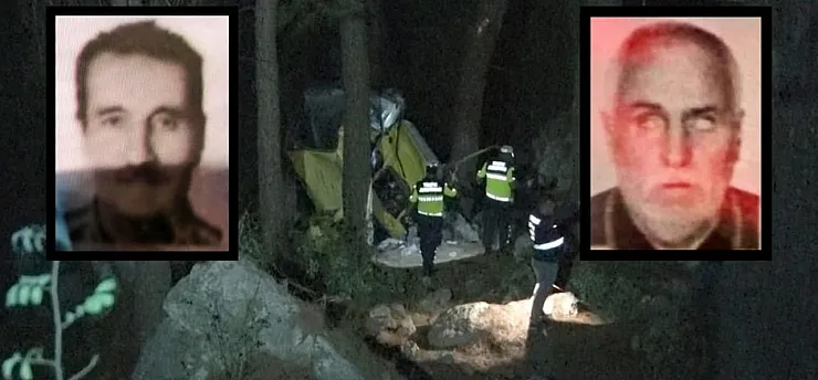 Antalya'da araç 50 metrelik uçuruma yuvarlandı: 2 ölü, 4 yaralı