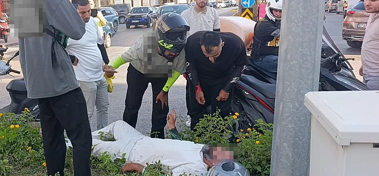 Aynı kavşakta bir saat arayla iki ayrı motosiklet kazası: 2 yaralı
