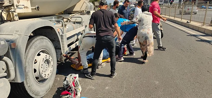 Beton mikserinin çarptığı yaya hayatını kaybetti