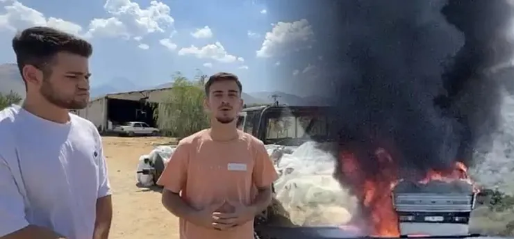 Bir yıllık emekleri 15 dakikada küle döndü