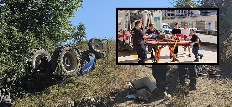 Devrilen traktörün altında kalan sürücü hayatını kaybetti