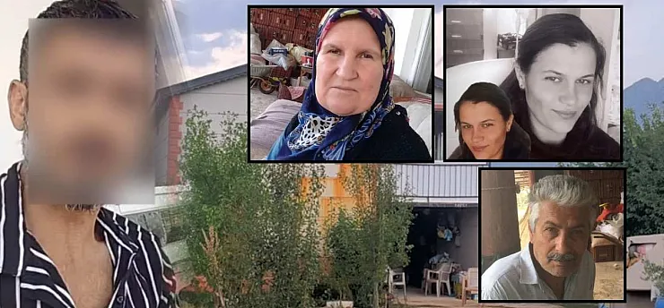 Eşi, kayınvalidesi ve kayınpederini öldüren şüpheli, arazide kaçarken jandarma tarafından yakalandı