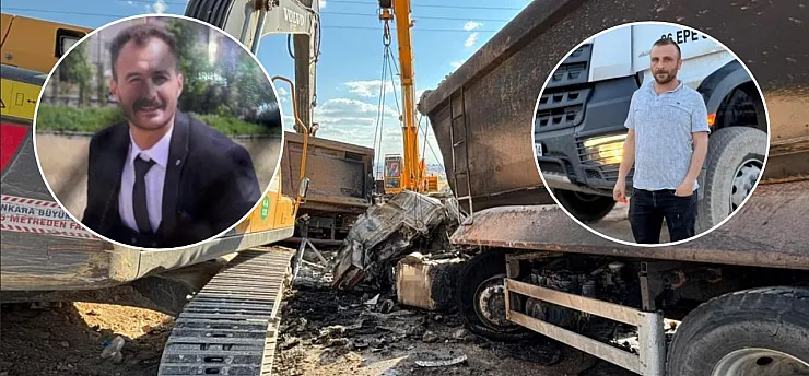 Freni bozulan ABB'ye ait hafriyat kamyonu iki kamyona çarptı, 2 işçi hayatını kaybetti