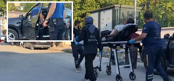 Kendisine zarar verdiğini ihbar eden kadın, araçta fenalaşmış halde bulundu