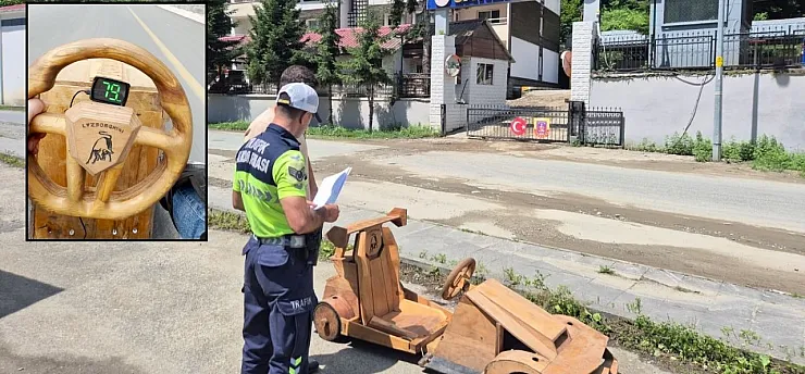 Saatte 70 kilometreyi aşan ahşap araca el konuldu