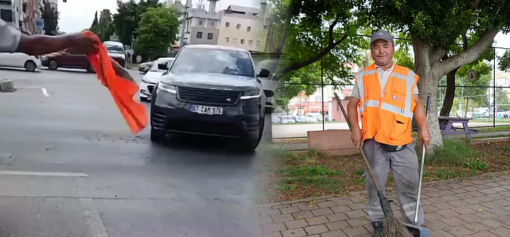 Süpürgeyi bıraktı, üzerinden çıkardığı yeleğini can kurtarmak için salladı