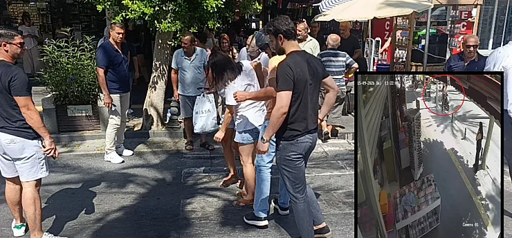 Yayaya yol veren araçların arasından geldi, yayaya çarpıp kaçtı