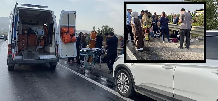 Yola dökülen mazot iki ayrı kazaya neden oldu: 5 yaralı