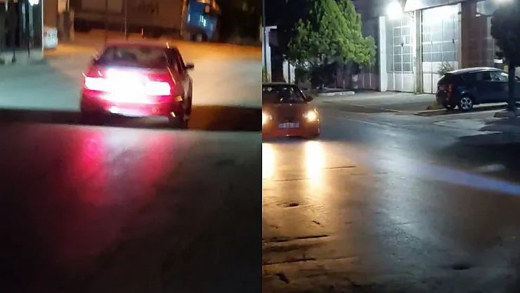 Drift atan araç polisten kaçtı, cezadan kaçamadı