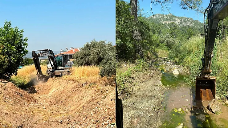 MUSKİ'den Yatağan'da dere temizliği