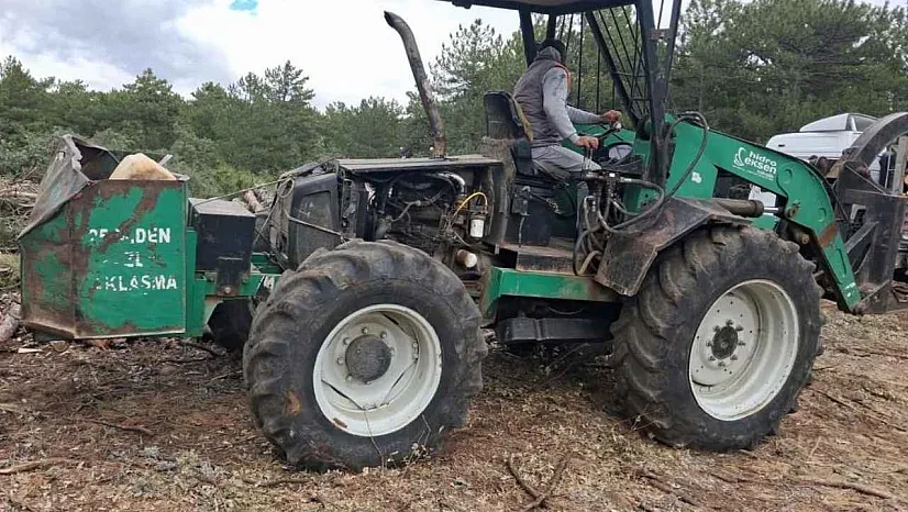 2 Milyon TL'lik kepçe ormanın içinde ortadan kayboldu
