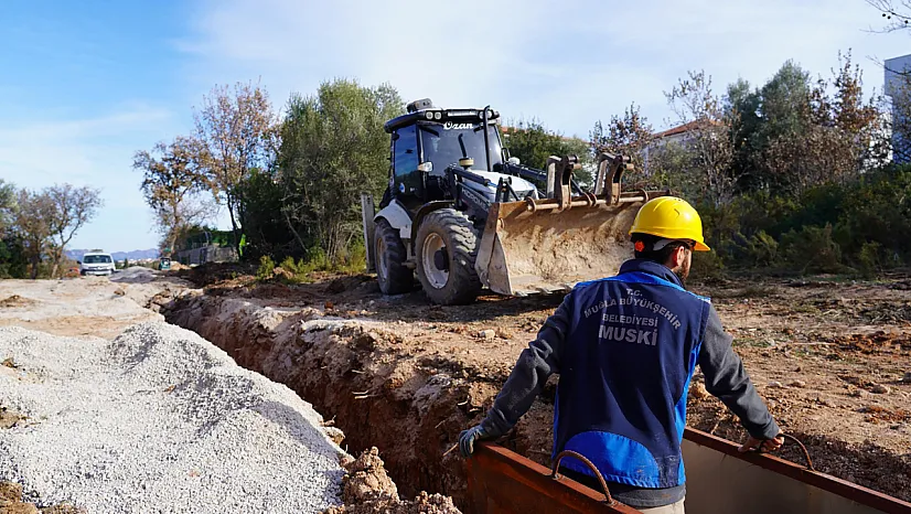 Datça Çomarlık'ta kanalizasyon sorunu sona eriyor