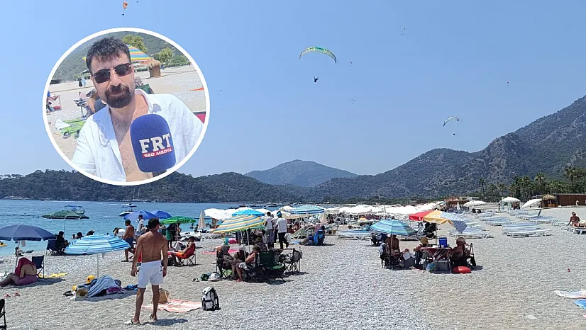 Fethiye Belcekız Plajı tatilcilerin gözdesi olmayı sürdürüyor