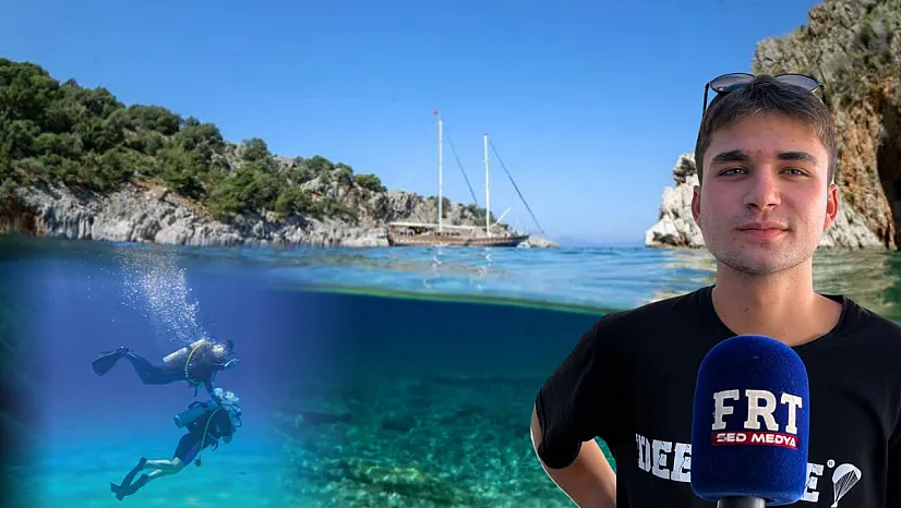 Fethiye'de turistin serinleme tercihi: Tekne, dalış ve su sporları