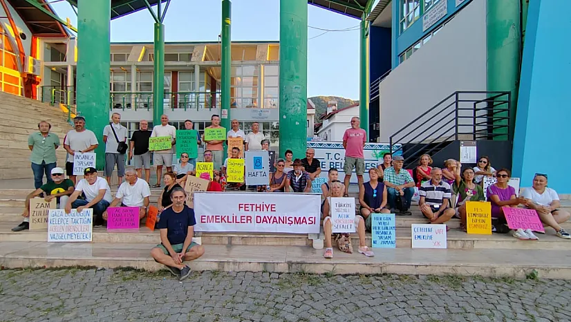 Fethiye Emekliler Dayanışması 8.Eylemini Gerçekleştirdi
