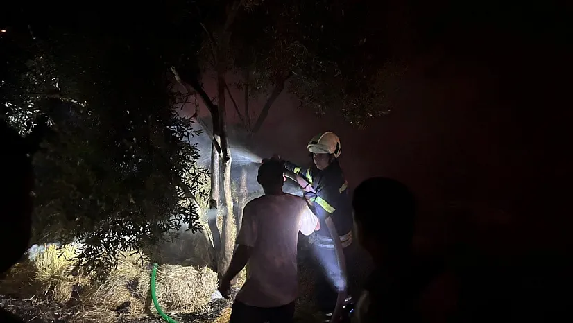 Fethiye Kargı'da ahır yangını: Ekipler hızla olay yerine geldi