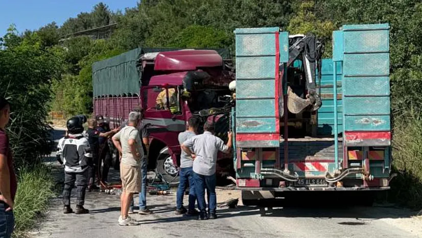 Kamyonetler Kafa Kafaya Çarpıştı: 1 Kişi Hayatını Kaybetti, 2 Yaralı