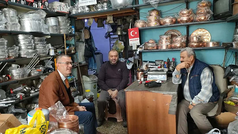 Kaymakam Ertaş'tan Çarşı Esnafına Ziyaret