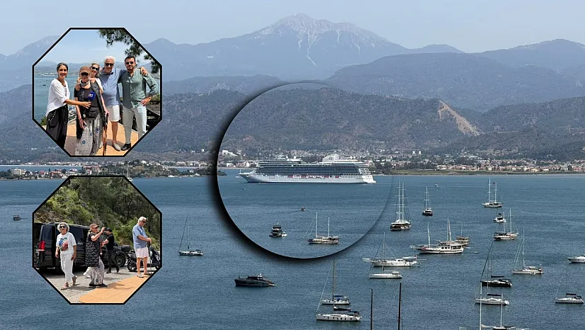 Kruvaziyer misafirleri Fethiye'nin tarihi ve doğal güzelliklerini keşfetti