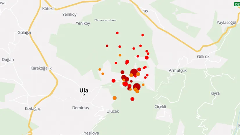 Muğla'da deprem fırtınası