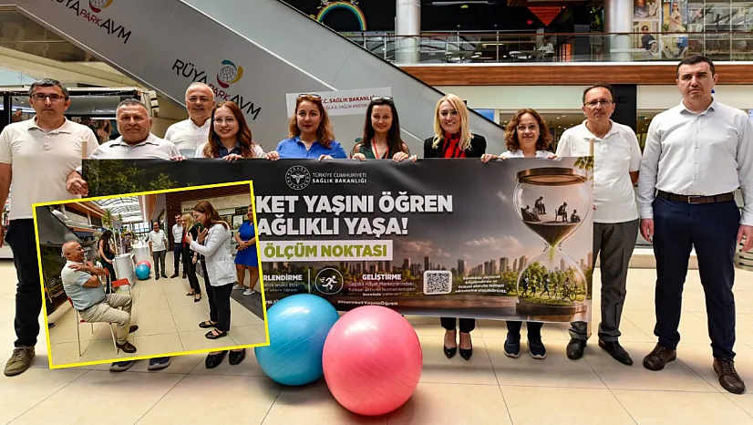 Muğla Rüya Park AVM'de 'Sağlık İçin Hareket Ölçümü' yapıldı