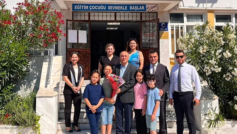 Yatağan'daki okullarda karne heyecanı yaşandı