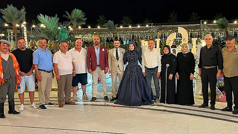 Fatma ve Erkan çiftinin nişan töreni Seydikemer'de gerçekleşti