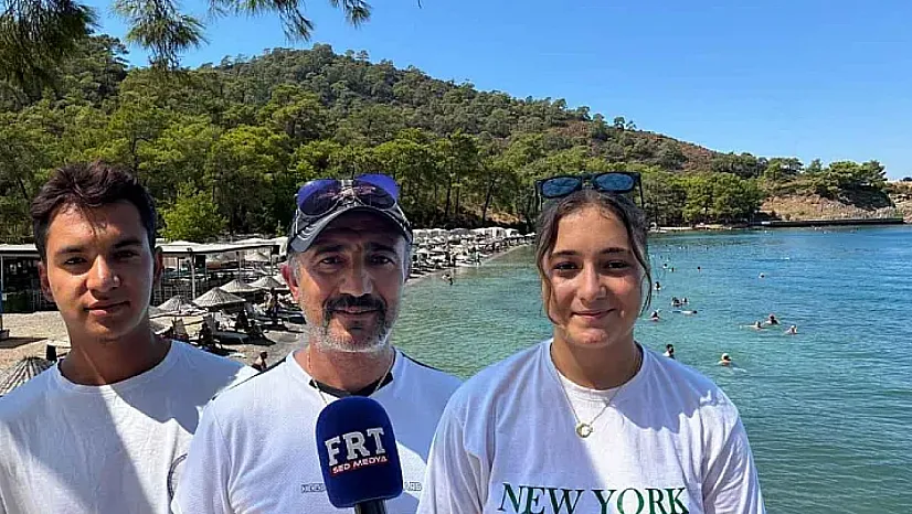 Fethiye Büyük Samanlı Koyu'nda yoğun sezon: Öğrenciler turizmi sahada öğreniyor
