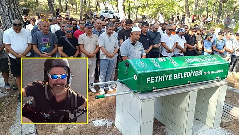 Fethiye'de yamaç paraşütü kazasında hayatını kaybeden pilot Ali Kıdıl son yolculuğuna uğurlandı