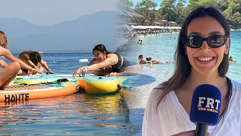 Fethiye'de yoga suya taşındı: Bu kez board üzerinde