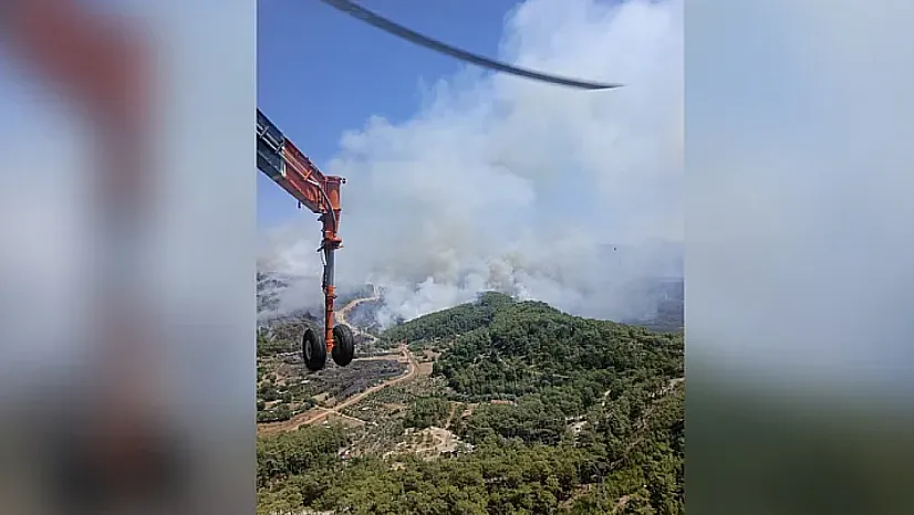 Fethiye'deki orman yangınına takviye ekipler sevk edildi: Hava ve kara gücü artırıldı