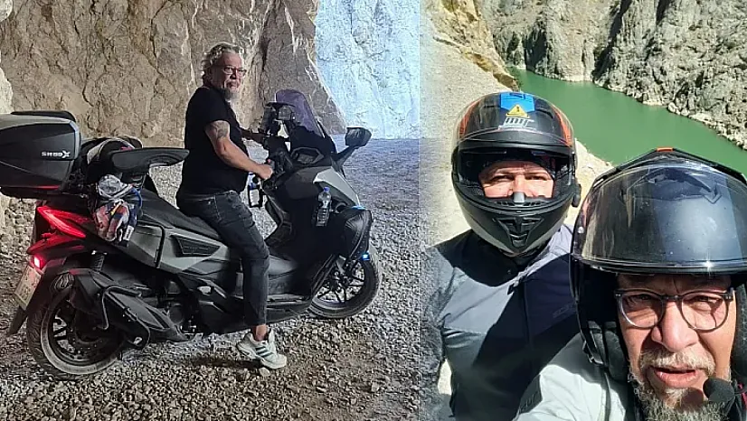 Fethiye'den yola çıktılar, 4 bin 800 kilometrelik motosiklet rotasında nefes kesen durak