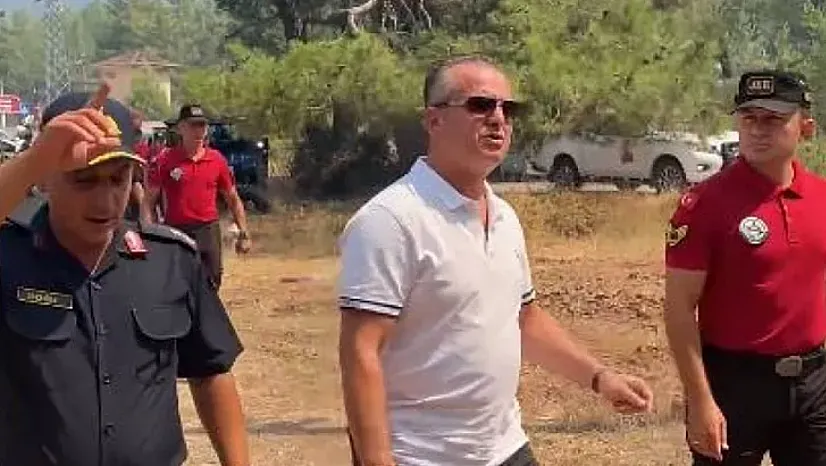 Fethiye Kaymakamı Fatih Akkaya yeniden yangın bölgesinde