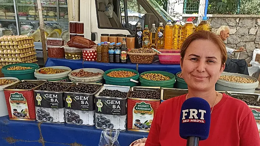 Fethiye Pazar Pazarı'nda Zeytin Tezgahlarına Yoğun İlgi