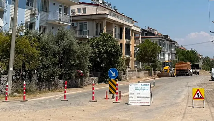 Fethiye Tuzla Mahallesi'nde doğalgaz altyapı çalışması başladı