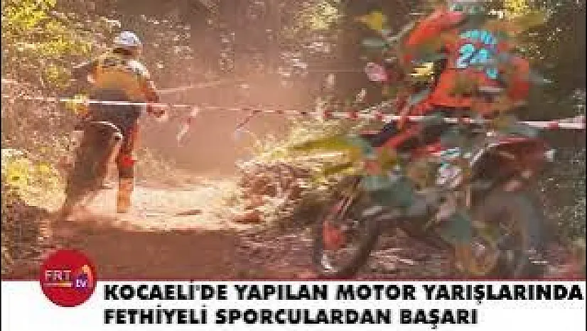 Kocaeli'de yapılan motor yarışlarında Fethiyeli sporculardan başarı