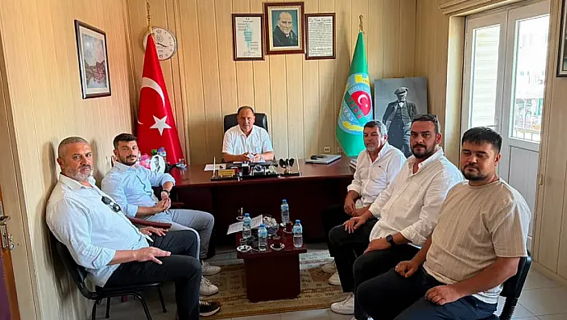MHP Fethiye İlçe Başkanı Öztürkçü, Ziraat Odası Başkanı Karayiğit'i ziyaret etti