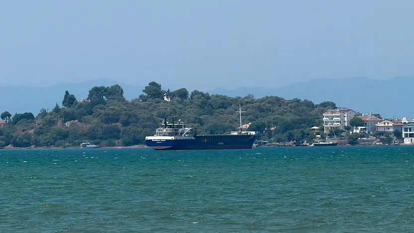 88 Metrelik Yük Gemisi Fethiye Körfezi'nde Demirledi