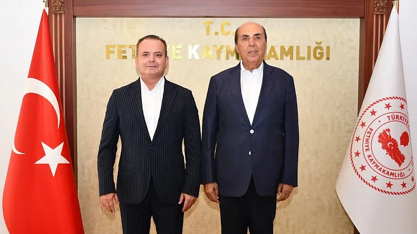 Aydın Ayaydın, Fethiye Kaymakamı Akkaya ile bir araya geldi