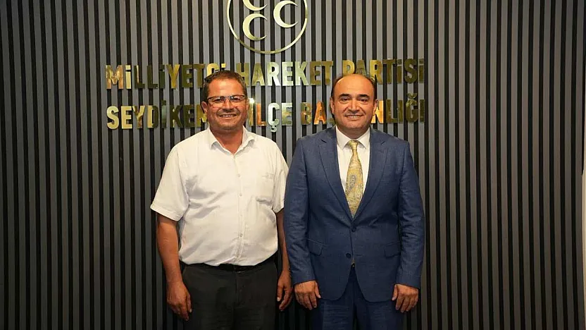 Başkan Akdenizli'den MHP Seydikemer İlçe Teşkilatı'na Hayırlı Olsun Ziyareti